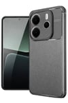 Mey İthalat®   Redmi Note 14 4G Kılıf Auto Focus Karbon Kapak - Gri