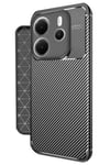 Mey İthalat®   Redmi Note 14 4G Kılıf Auto Focus Karbon Kapak - Siyah