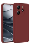 Mey İthalat®   Redmi Note 14 4G Kılıf First Silikon - Bordo