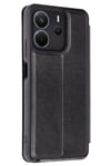 Mey İthalat®   Redmi Note 14 4G Kılıf Flip Cover - Siyah