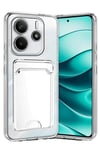 Mey İthalat®   Redmi Note 14 4G Kılıf Kart Şeffaf Silikon - Şeffaf