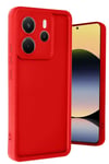 Mey İthalat®   Redmi Note 14 4G Kılıf Viera Silikon - Kırmızı
