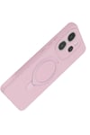 Mey İthalat®   Redmi Note 14 4G Regal Magsafe Standlı Kapak - Açık Pembe