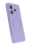 Mey İthalat®   Redmi Note 14 4G Regal Magsafe Standlı Kapak - Lila