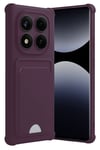 Mey İthalat®   Redmi Note 14 Pro 4G Kelvin Kartvizitli Silikon - Derin Mor
