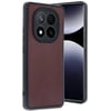 Mey İthalat®   Redmi Note 14 Pro 5G Kılıf Aras Deri Kapak - Bordo
