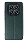 Mey İthalat®   Redmi Note 14 Pro 5G Kılıf Flip Cover - Koyu Yeşil