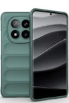 Mey İthalat®   Redmi Note 14 Pro 5G Kılıf Optimum Silikon - Koyu Yeşil