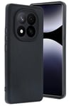 Mey İthalat®   Redmi Note 14 Pro 5G Kılıf Aras Deri Kapak - Siyah
