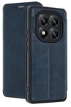 Mey İthalat®   Redmi Note 14 Pro 5G Kılıf Flip Cover - Lacivert