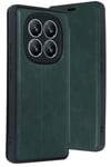 Mey İthalat®   Redmi Note 14 Pro 5G Kılıf Flip Cover - Koyu Yeşil