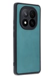 Mey İthalat®   Redmi Note 14 Pro 5G Kılıf Aras Deri Kapak - Açık Yeşil