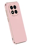 Mey İthalat®   Redmi Note 14 Pro Plus Kılıf Volet Silikon - Pembe