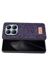Mey İthalat®   Redmi Note 15 4G Bright Simli Kapak - Derin Mor
