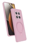 Mey İthalat®   Redmi Note 15 4G Regal Magsafe Standlı Kapak - Açık Pembe