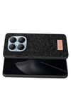 Mey İthalat®   Redmi Note 15 Pro 5G Bright Simli Kapak - Siyah