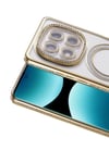 Mey İthalat®   Redmi Note 15 Pro 5G Joke Simli Magneticsafe Kılıf - Gold