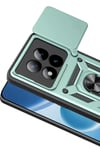 Mey İthalat®   Redmi Note 15 Pro 5G Pars Lens Yüzüklü Silikon - Yeşil