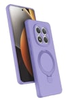 Mey İthalat®   Redmi Note 15 Pro 5G Regal Magsafe Standlı Kapak - Lila