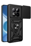 Mey İthalat®   Redmi Note 15 Pro Plus 5G Pars Lens Yüzüklü Silikon - Siyah