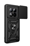 Mey İthalat®   Redmi Note 15 Pro Plus 5G Pars Lens Yüzüklü Silikon - Siyah