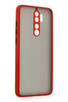 Mey İthalat®   Redmi Note 8 Pro Kılıf Montreal Silikon Kapak - Kırmızı