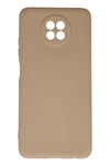 Mey İthalat®   Redmi Note 9 5G Kılıf Nano içi Kadife Silikon - Bej