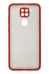 Mey İthalat®   Redmi Note 9 Kılıf Montreal Silikon Kapak - Kırmızı