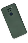 Mey İthalat®   Redmi Note 9 Kılıf Nano içi Kadife Silikon - Koyu Yeşil