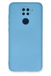 Mey İthalat®   Redmi Note 9 Kılıf Nano içi Kadife Silikon - Mavi