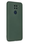 Mey İthalat®   Redmi Note 9 Kılıf Nano içi Kadife Silikon - Koyu Yeşil