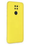 Mey İthalat®   Redmi Note 9 Kılıf Nano içi Kadife Silikon - Sarı