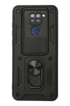 Mey İthalat®   Redmi Note 9 Kılıf Pars Lens Yüzüklü Silikon - Siyah