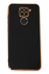 Mey İthalat®   Redmi Note 9 Kılıf Volet Silikon - Siyah