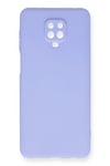 Mey İthalat®   Redmi Note 9 Pro Kılıf Nano içi Kadife Silikon - Lila