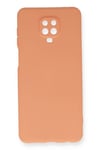 Mey İthalat®   Redmi Note 9 Pro Kılıf Nano içi Kadife Silikon - Turuncu