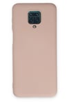 Mey İthalat®   Redmi Note 9 Pro Kılıf Nano içi Kadife Silikon - Pudra