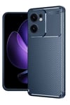 Mey İthalat®   Reno 13F Kılıf Auto Focus Karbon Kapak - Lacivert