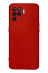 Mey İthalat®   Reno 5 Lite Kılıf Nano içi Kadife Silikon - Kırmızı