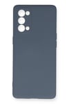 Mey İthalat®   Reno 5 Pro Kılıf Nano içi Kadife Silikon - Gri