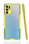 Mey İthalat®   Reno 6 Kılıf Platin Silikon - Sarı