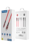Mey İthalat®  DC01 Süper Hızlı Micro USB Kablo 1M 2.4A - Kırmızı