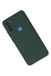 Mey İthalat®  General Mobile GM 21 Plus Kılıf Nano içi Kadife Silikon - Koyu Yeşil
