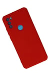 Mey İthalat®  General Mobile GM 21 Plus Kılıf Nano içi Kadife Silikon - Kırmızı