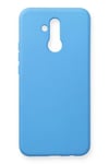 Mey İthalat®  Huawei Mate 20 Lite Kılıf Nano içi Kadife Silikon - Mavi