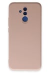 Mey İthalat®  Huawei Mate 20 Lite Kılıf Nano içi Kadife Silikon - Pudra