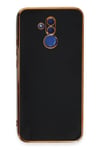 Mey İthalat®  Huawei Mate 20 Lite Kılıf Volet Silikon - Siyah