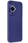 Mey İthalat®  Huawei Nova 12S Kılıf Auto Focus Karbon Kapak - Lacivert