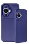 Mey İthalat®  Huawei Nova 12S Kılıf Auto Focus Karbon Kapak - Lacivert