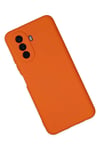 Mey İthalat®  Huawei Nova Y70 Kılıf Nano içi Kadife Silikon - Turuncu